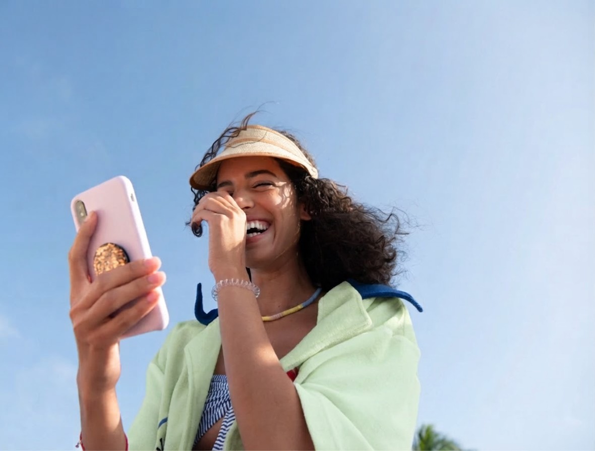 A customer using the AlphaRupee app